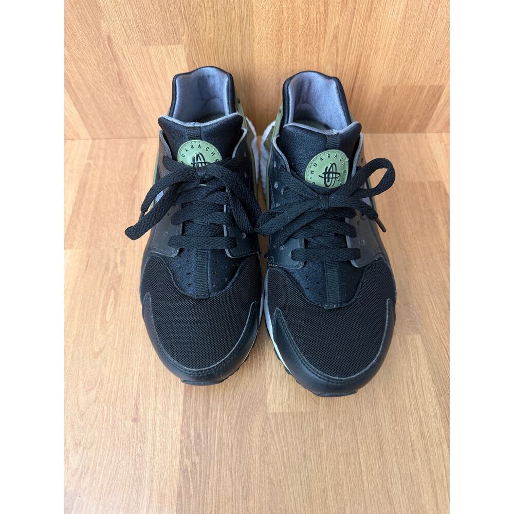 Nike Air Huarache Black Olive Sneakers Youth 6Y Women’s 7.5 - Picture 3 of 7